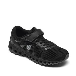 New! K-SWISS Boys Tubes Comfort 200  Sneakers Shoes Stayput Closure Black 11.5